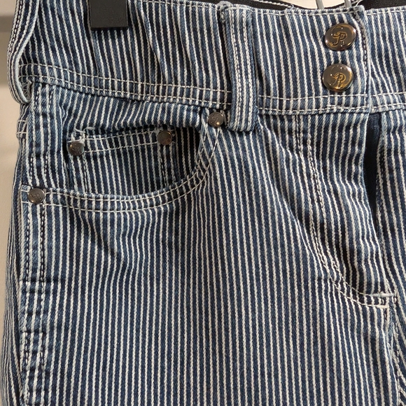 Striped Blue Women's Jeans - Picture 2 of 6